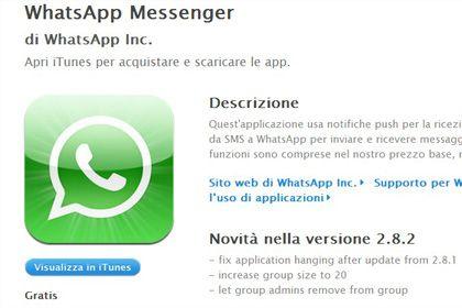 WhatsApp Messenger per iPhone