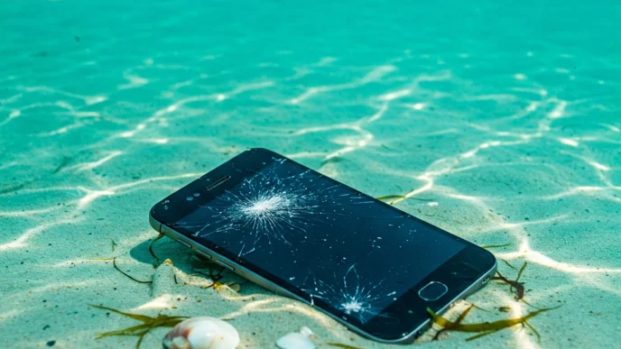 smartphone caduto in acqua