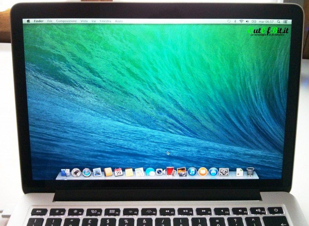 MacBook Pro Retina 13 late 2013 Unboxing display
