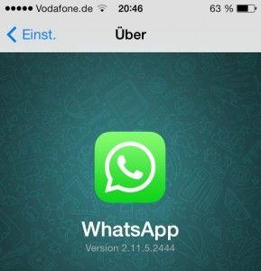 whatsapp iOS 7