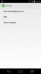 Hangouts SMS 2