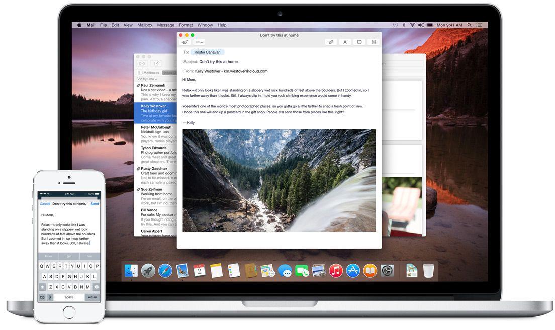 HandOff OS X 10.10 Yosemite