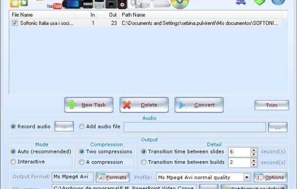 E.M. Free PowerPoint Video Converter