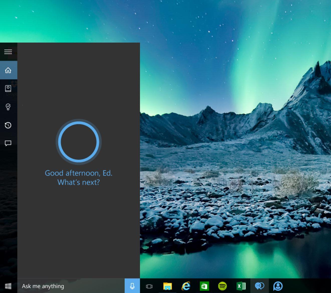 windows 10 cortana error