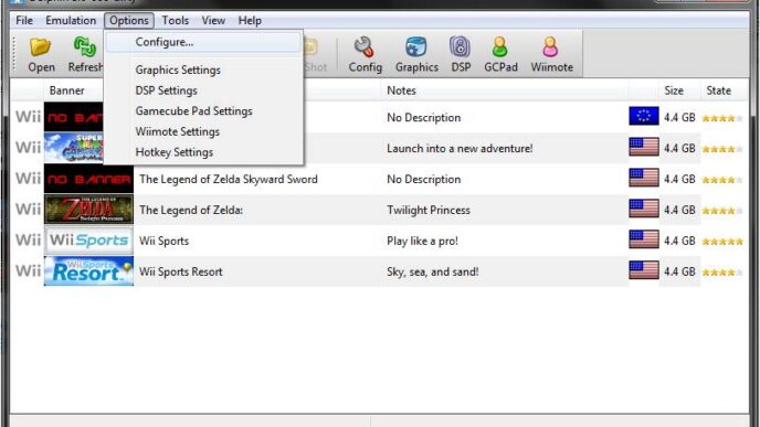 Dolphin emulatore per giocare con i giochi di Wii e del GameCube sul computer