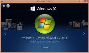 come installare Media Center su Windows 10