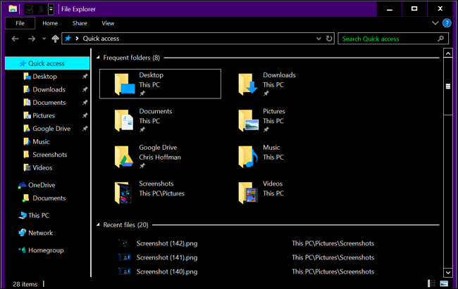 file-explorer-windows-10-tema-scuro