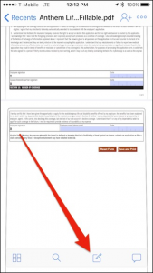 Come firmare un PDF utilizzando Dropbox su iOS