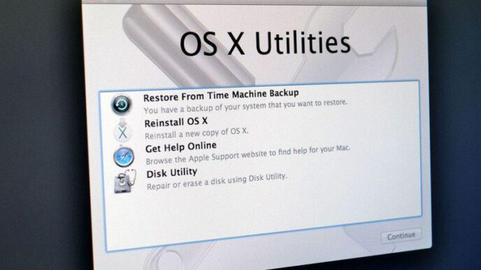 avviare mac senza partizione di ripristino