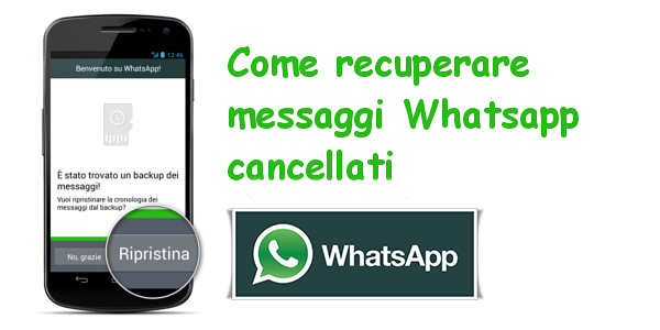 Recuperare messaggi WhatsApp reinstallando l'applicazione