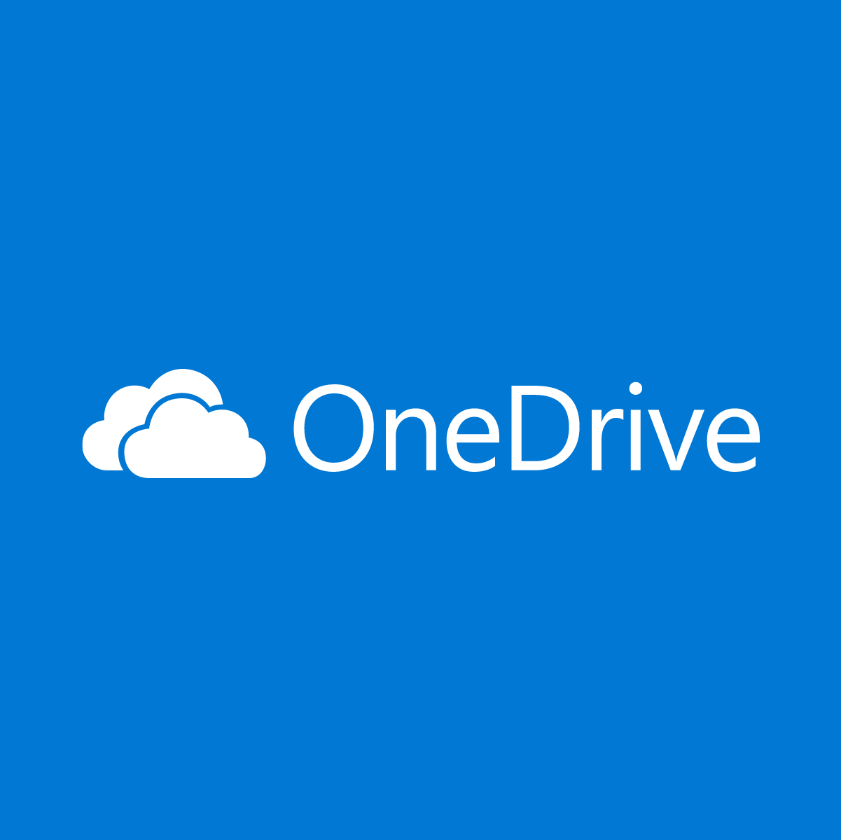 Il logo ufficiale di OneDrive, di proprietà di Microsoft