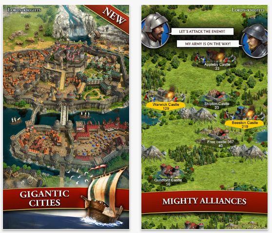 Lords & Knights Migliori giochi strategia iPhone e Android