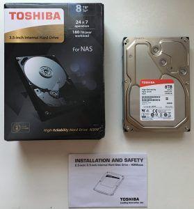 Toshiba N300 8TB 3.5 contenuto confezione