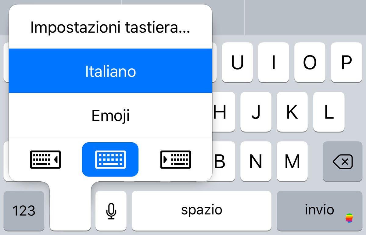 Come attivare l’uso della tastiera ad una mano su iOS 11