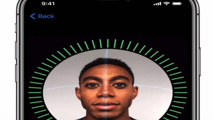 iPhone X Face ID riconoscimento facciale addio password