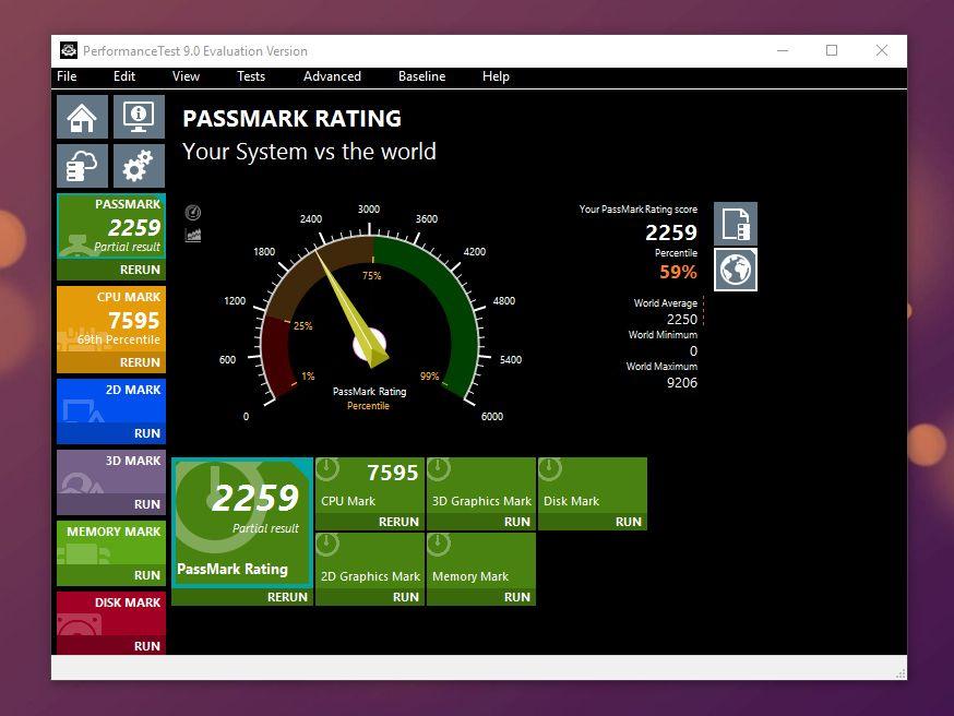 Migliori programmi per benchmark di PC e schede video - PASSMARK PERFORMANCE TEST