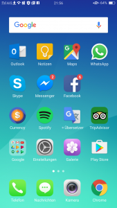 Oppo-R9S - color os home page