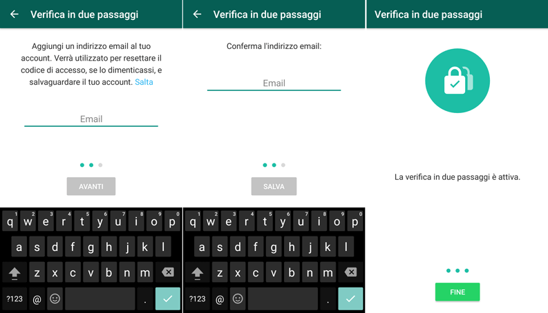 Come attivare e disattivare la verifica in due passaggi su WhatsApp