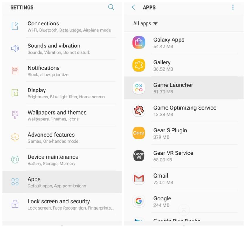 Come disattivare le notifiche dei giochi su Samsung Galaxy S8 