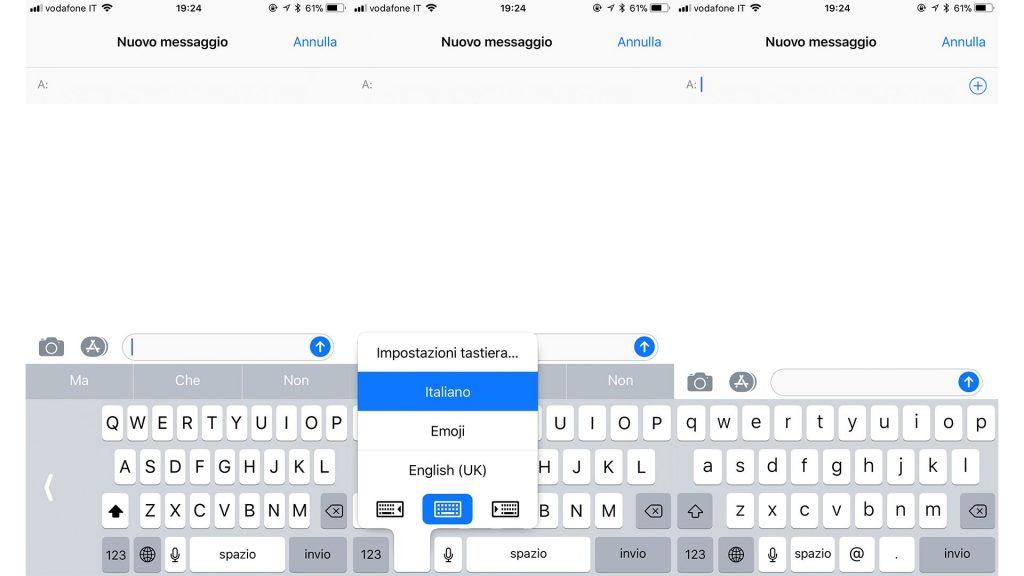 Scrivere con una sola mano con la tastiera su iPhone X