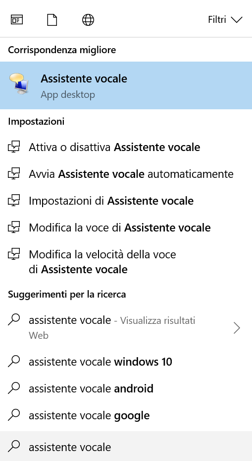 L'App Assistente Vocale presente in Windows 10 permette la lettura di qualsiasi file da parte del PC