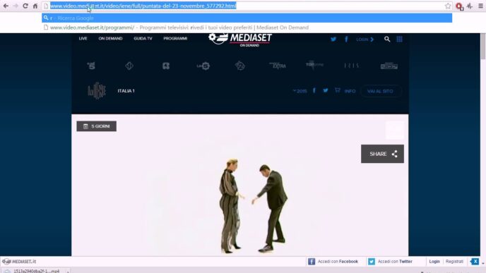 Come scaricare filmati da Mediaset On Demand
