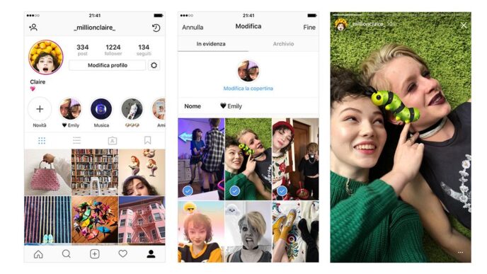 Come mettere in evidenza le storie Instagram