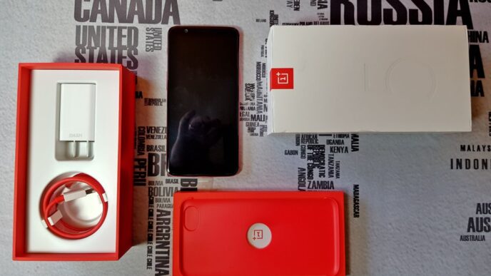 Recensione OnePlus 5T Lava Red scatola