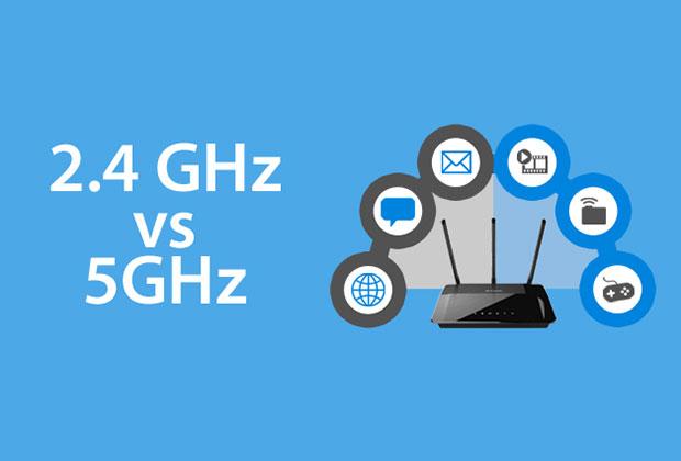 modem e router 2,4 GHz e 5 GHz