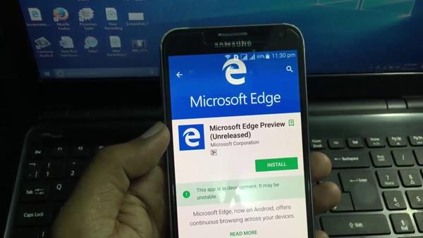 Migliori browser web per Android: Microsoft Edge
