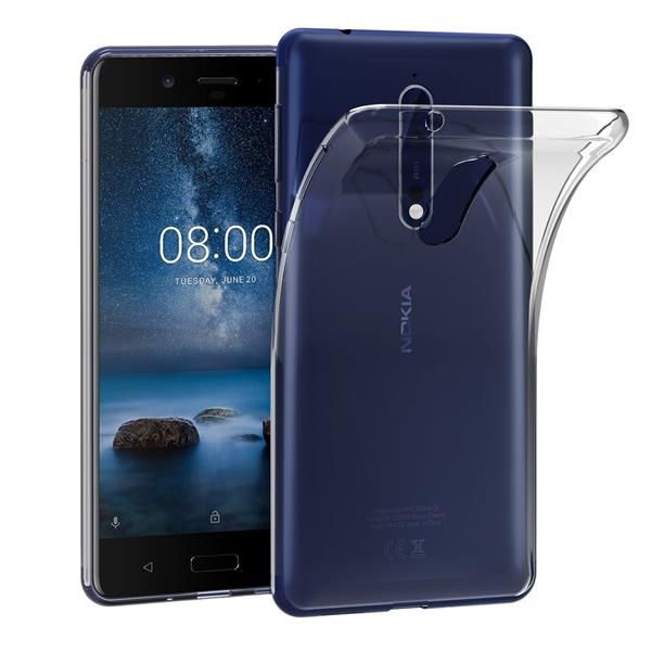 Cover Nokia 8: Custodia VGUARD in TPU trasparente