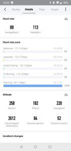 Amazfit Stratos - app allenamento