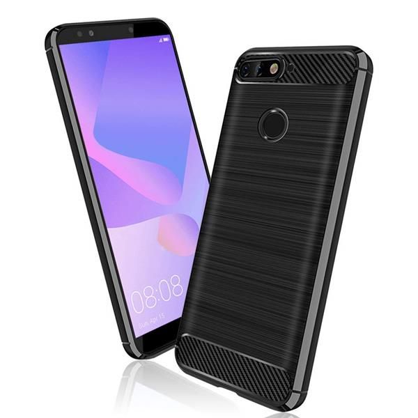 Migliori cover Huawei Y6: Custodia SDTEK in carbonio e silicone