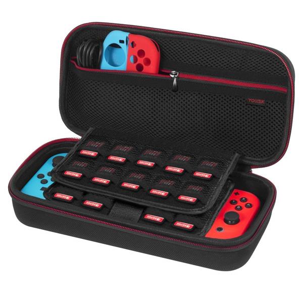 Migliori accessori Nintendo Switch: Custodia Younik con slot per 19 cartucce