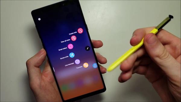 Come fare uno screenshot su Note 9: la SsPen