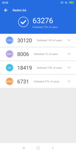 Xiaomi Redmi 6A antutu BenchMark -1