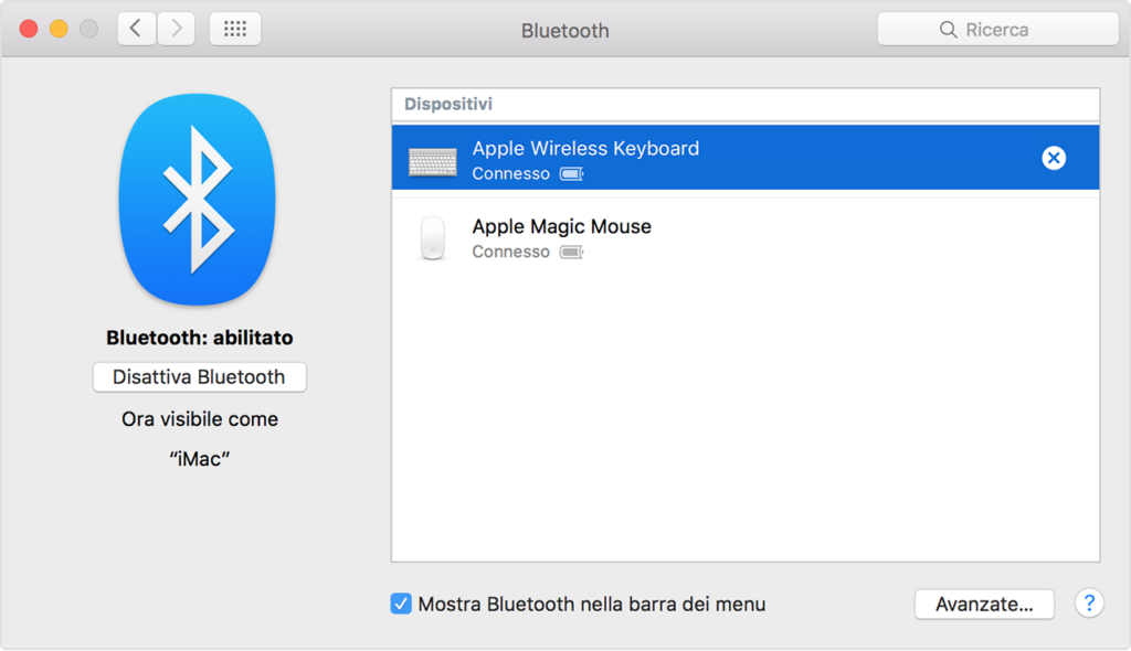Come impostare una tastiera o un mouse Bluetooth sul vostro Mac