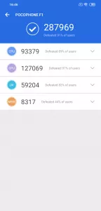 Recensione Pocophone F1 -antutu BenchMark
