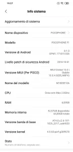Recensione Pocophone F1 - hardware