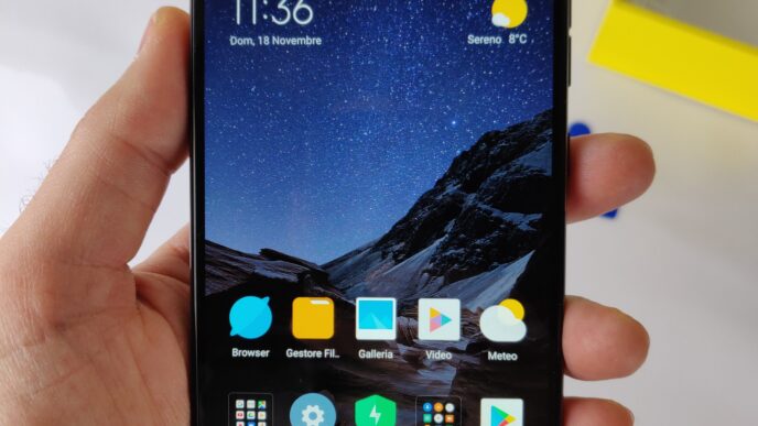 Recensione Pocophone F1 - schermo