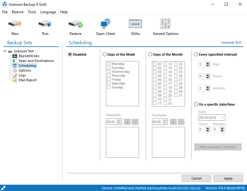 Uranium Backup, un ottimo software per backup