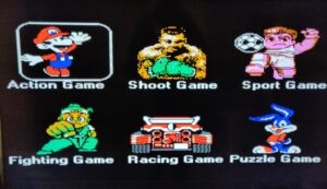 Recensione NES Mini cinese SN-02 - menu iniziale dei giochi