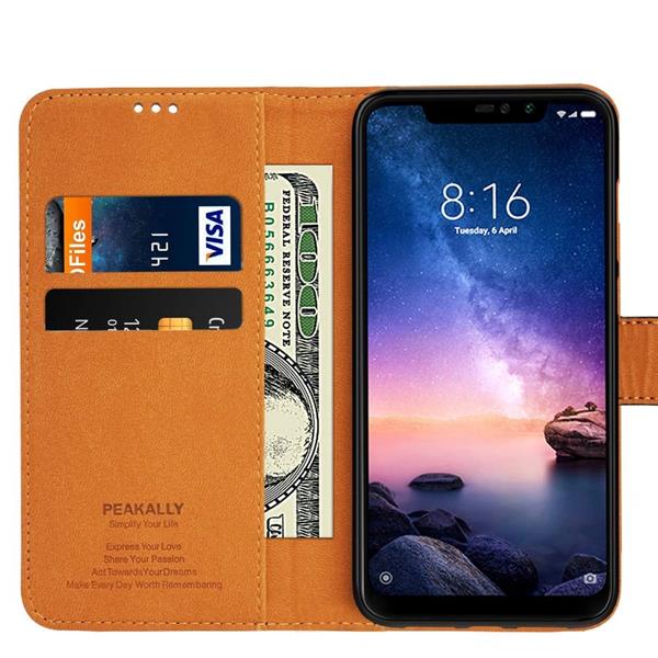 Migliori cover Xiaomi Redmi Note 6 Pro: Custodia Peakally a portafoglio