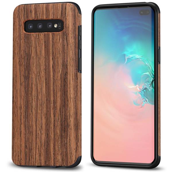 Migliori cover Samsung Galaxy S10 Plus: Custodia Tendlin in legno e silicone