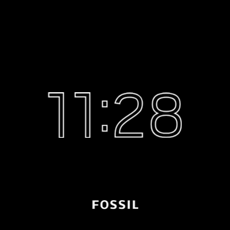 Fossil Q Explorist HR - screen always on display