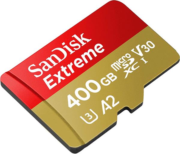 Migliori schede microSD Galaxy S10: SanDisk Extreme 400GB
