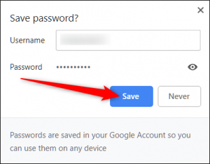 google chrome: gestire password 3