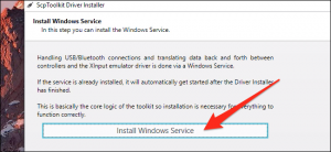 installare windows service