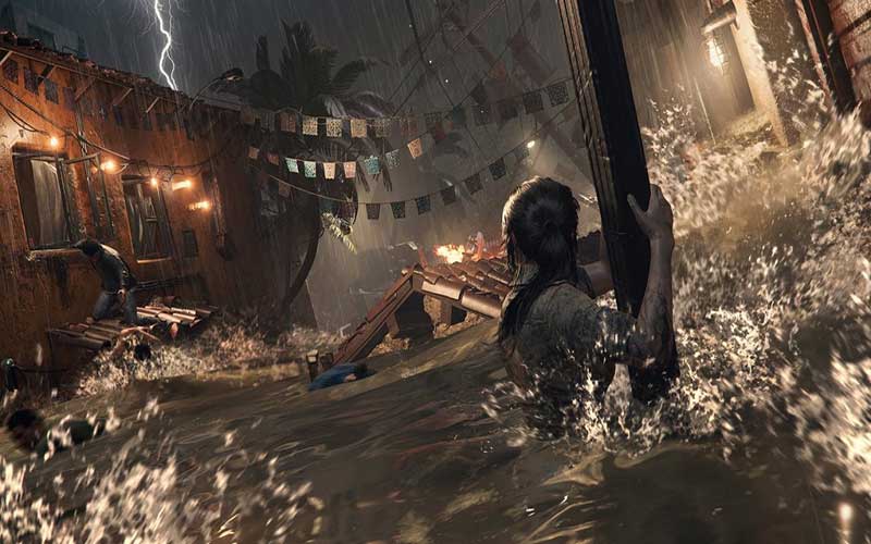 Una scena tratta da Tomb Raider per Mac