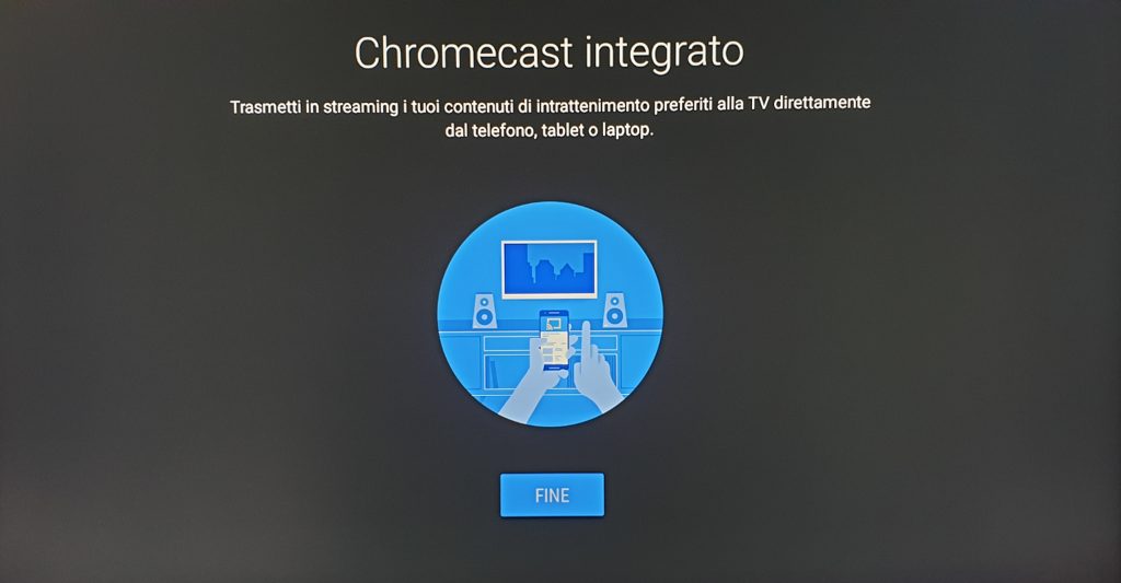 xiaomi mi box s chromecast integrato